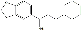 3-cyclohexyl-1-(2,3-dihydro-1-benzofuran-5-yl)propan-1-amine