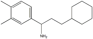 3-cyclohexyl-1-(3,4-dimethylphenyl)propan-1-amine Structure