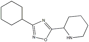 3-cyclohexyl-5-(piperidin-2-yl)-1,2,4-oxadiazole Structure