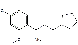 3-cyclopentyl-1-(2,4-dimethoxyphenyl)propan-1-amine|