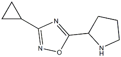 3-cyclopropyl-5-(pyrrolidin-2-yl)-1,2,4-oxadiazole Structure