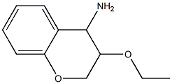 3-ethoxy-3,4-dihydro-2H-1-benzopyran-4-amine 结构式