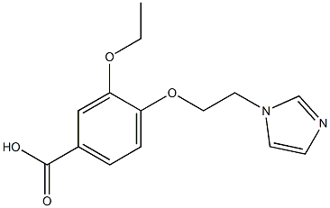 3-ethoxy-4-[2-(1H-imidazol-1-yl)ethoxy]benzoic acid 结构式