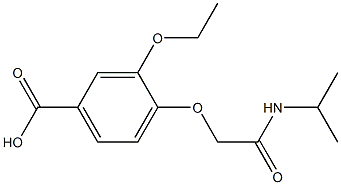 3-ethoxy-4-[2-(isopropylamino)-2-oxoethoxy]benzoic acid 结构式