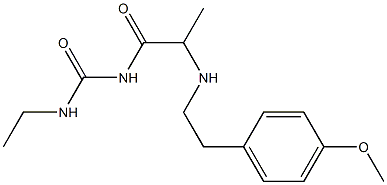 3-ethyl-1-(2-{[2-(4-methoxyphenyl)ethyl]amino}propanoyl)urea Structure