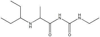 3-ethyl-1-[2-(pentan-3-ylamino)propanoyl]urea Structure