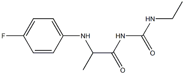 3-ethyl-1-{2-[(4-fluorophenyl)amino]propanoyl}urea Structure