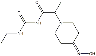 3-ethyl-1-{2-[4-(hydroxyimino)piperidin-1-yl]propanoyl}urea Structure