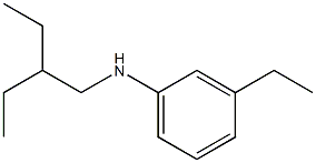 3-ethyl-N-(2-ethylbutyl)aniline Structure