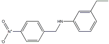 3-ethyl-N-[(4-nitrophenyl)methyl]aniline Structure