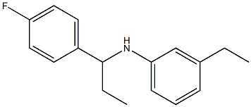 3-ethyl-N-[1-(4-fluorophenyl)propyl]aniline,,结构式