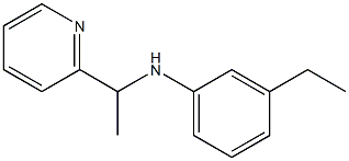 3-ethyl-N-[1-(pyridin-2-yl)ethyl]aniline Structure