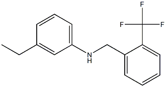 3-ethyl-N-{[2-(trifluoromethyl)phenyl]methyl}aniline 结构式