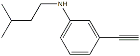 3-ethynyl-N-(3-methylbutyl)aniline Structure