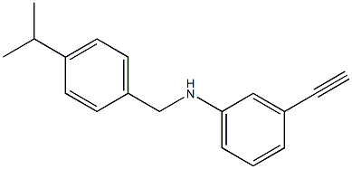 3-ethynyl-N-{[4-(propan-2-yl)phenyl]methyl}aniline