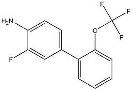 3-fluoro-2'-(trifluoromethoxy)-1,1'-biphenyl-4-amine Structure