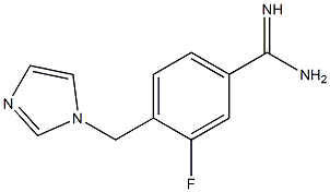3-fluoro-4-(1H-imidazol-1-ylmethyl)benzenecarboximidamide Structure
