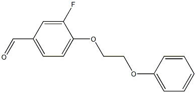 3-fluoro-4-(2-phenoxyethoxy)benzaldehyde Struktur