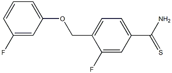 3-fluoro-4-(3-fluorophenoxymethyl)benzene-1-carbothioamide