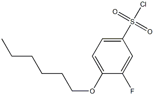 3-fluoro-4-(hexyloxy)benzene-1-sulfonyl chloride|