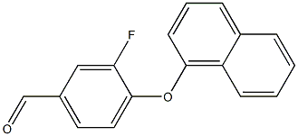 3-fluoro-4-(naphthalen-1-yloxy)benzaldehyde 化学構造式