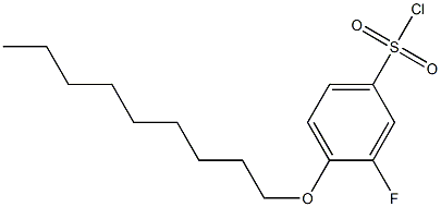 3-fluoro-4-(nonyloxy)benzene-1-sulfonyl chloride Structure