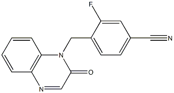 3-fluoro-4-[(2-oxoquinoxalin-1(2H)-yl)methyl]benzonitrile