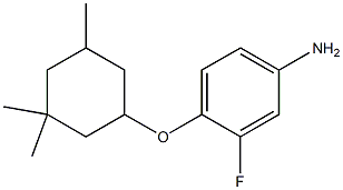 3-fluoro-4-[(3,3,5-trimethylcyclohexyl)oxy]aniline Structure