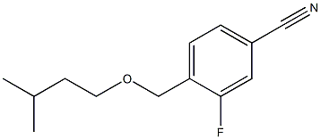 3-fluoro-4-[(3-methylbutoxy)methyl]benzonitrile Structure