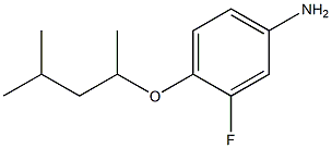 3-fluoro-4-[(4-methylpentan-2-yl)oxy]aniline Struktur