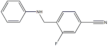 3-fluoro-4-[(phenylamino)methyl]benzonitrile 结构式