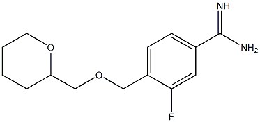 3-fluoro-4-[(tetrahydro-2H-pyran-2-ylmethoxy)methyl]benzenecarboximidamide