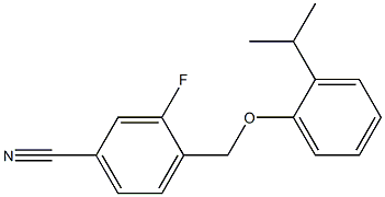 3-fluoro-4-[2-(propan-2-yl)phenoxymethyl]benzonitrile
