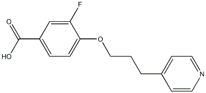 3-fluoro-4-[3-(pyridin-4-yl)propoxy]benzoic acid Structure