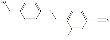 3-fluoro-4-[4-(hydroxymethyl)phenoxymethyl]benzonitrile|