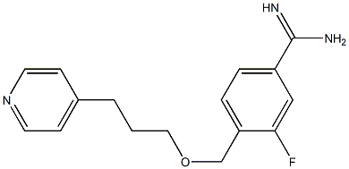 3-fluoro-4-{[3-(pyridin-4-yl)propoxy]methyl}benzene-1-carboximidamide 结构式