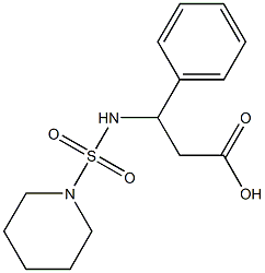 3-phenyl-3-[(piperidine-1-sulfonyl)amino]propanoic acid|