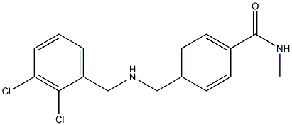 4-({[(2,3-dichlorophenyl)methyl]amino}methyl)-N-methylbenzamide 化学構造式