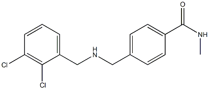 4-({[(2,3-dichlorophenyl)methyl]amino}methyl)-N-methylbenzamide Structure