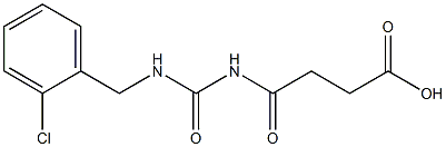 4-({[(2-chlorophenyl)methyl]carbamoyl}amino)-4-oxobutanoic acid Structure