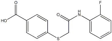 4-({[(2-fluorophenyl)carbamoyl]methyl}sulfanyl)benzoic acid