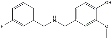 4-({[(3-fluorophenyl)methyl]amino}methyl)-2-methoxyphenol Structure