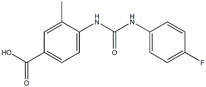 4-({[(4-fluorophenyl)amino]carbonyl}amino)-3-methylbenzoic acid