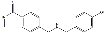 4-({[(4-hydroxyphenyl)methyl]amino}methyl)-N-methylbenzamide Struktur