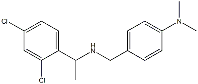 4-({[1-(2,4-dichlorophenyl)ethyl]amino}methyl)-N,N-dimethylaniline 化学構造式