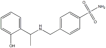 4-({[1-(2-hydroxyphenyl)ethyl]amino}methyl)benzene-1-sulfonamide Structure