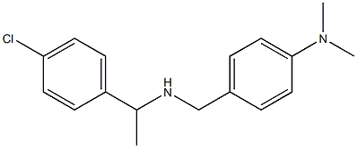 4-({[1-(4-chlorophenyl)ethyl]amino}methyl)-N,N-dimethylaniline 结构式