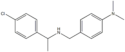 4-({[1-(4-chlorophenyl)ethyl]amino}methyl)-N,N-dimethylaniline Structure