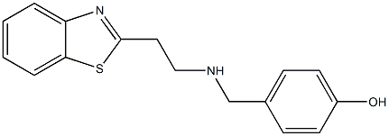 4-({[2-(1,3-benzothiazol-2-yl)ethyl]amino}methyl)phenol Structure