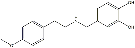 4-({[2-(4-methoxyphenyl)ethyl]amino}methyl)benzene-1,2-diol|